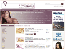 Tablet Screenshot of permanentmakeuptechnicians.com